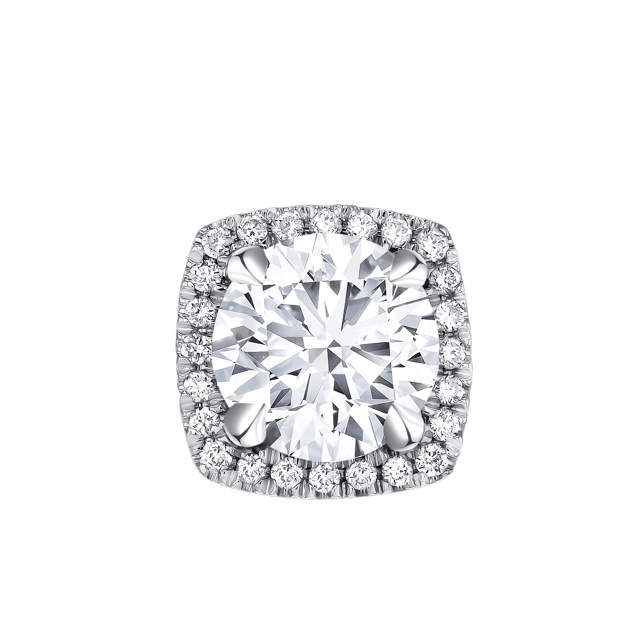 Gaia Revelation 18k White Gold Diamond Earrings