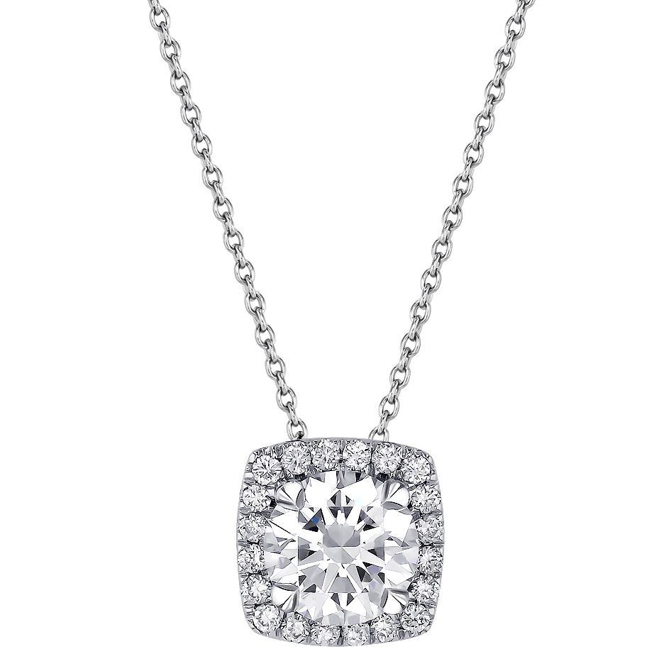 Gaia Revelation 18k White Gold Diamond Necklace
