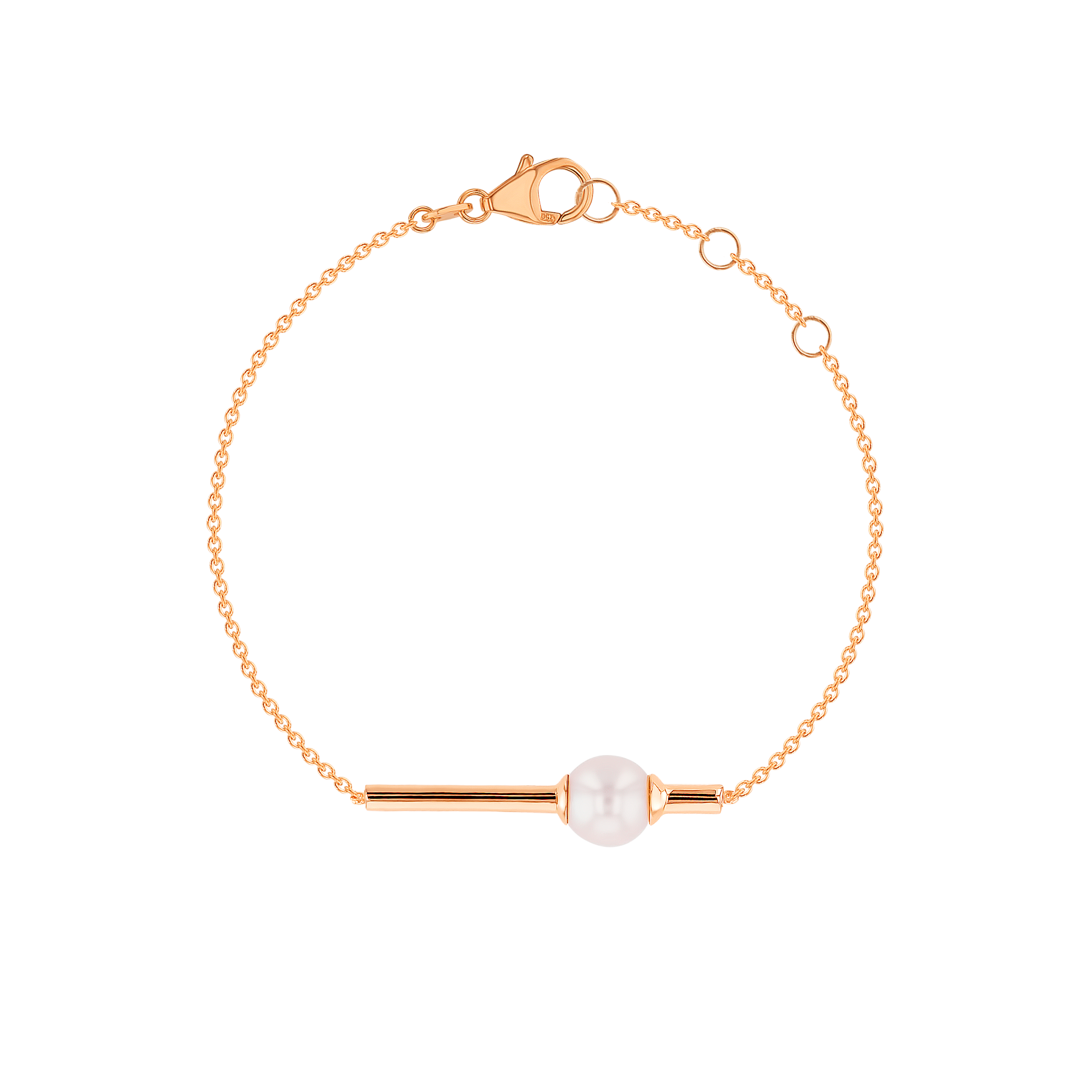 Kiku Glow Bracelet in 18K Rose Gold With a Freshwater Pearl