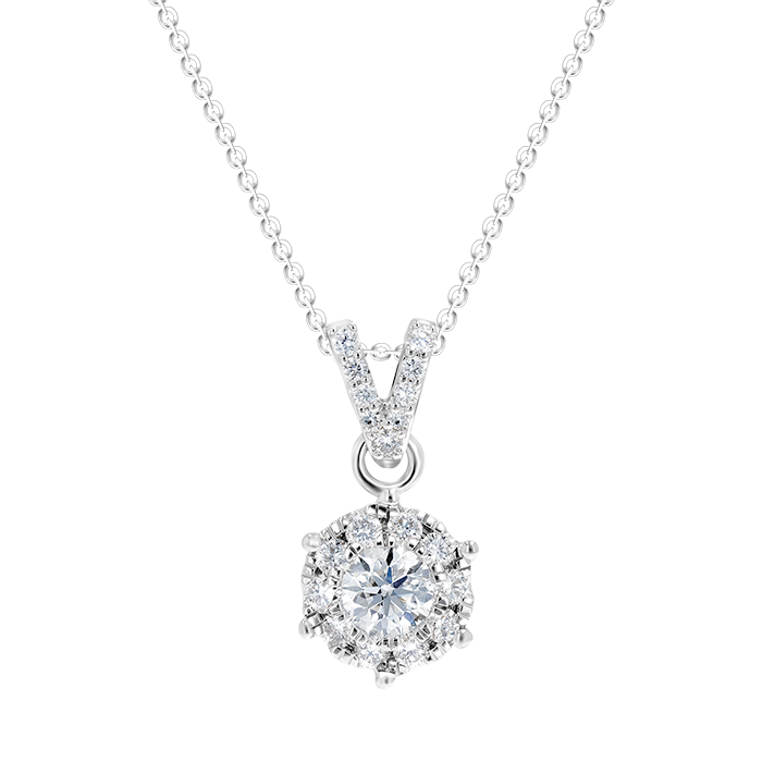 OneSixEight Diamond Pendant-Chain